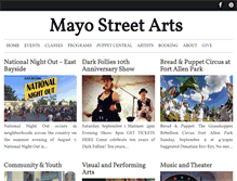 Tablet Screenshot of mayostreetarts.org